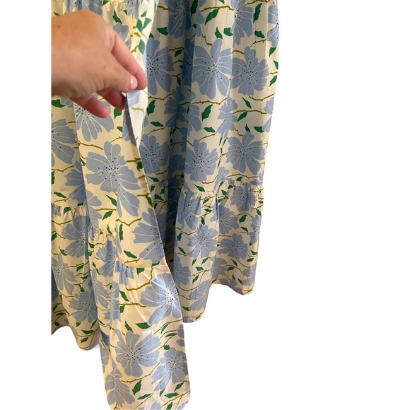 Who What Wear Blue Floral Midi Skirt - Picture 4 of 5